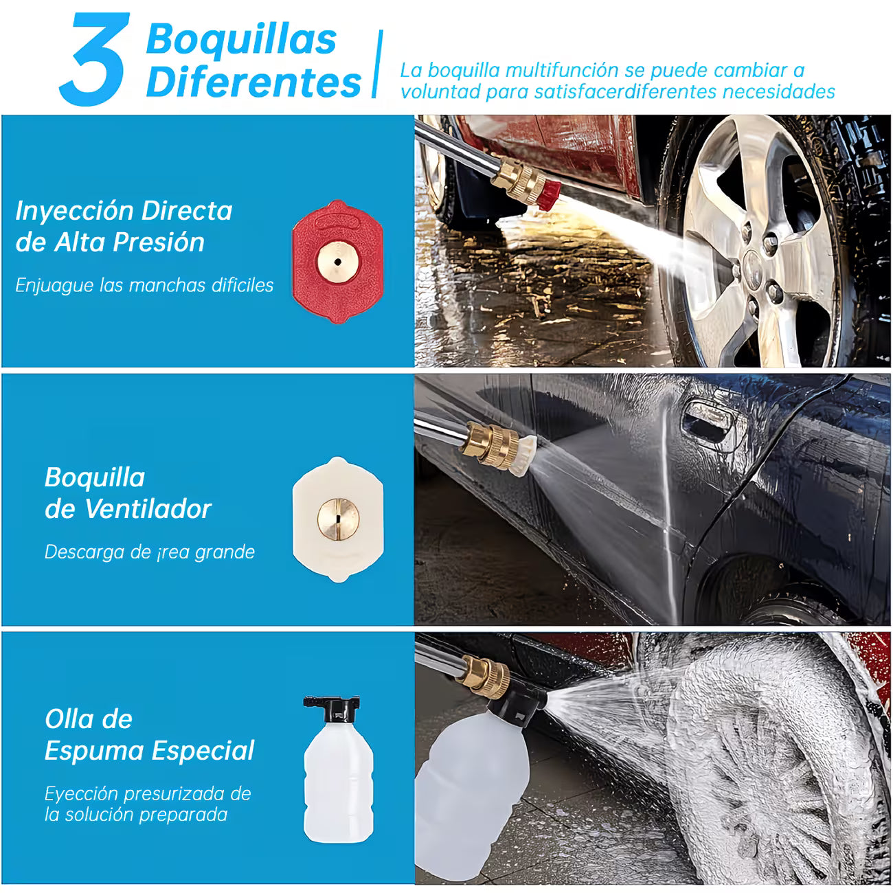 Pistola PRO Hidrolavadora Coche Inalambr