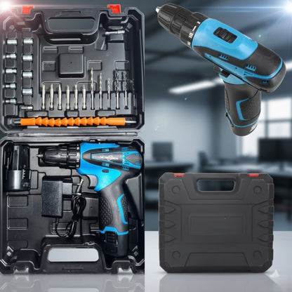 Taladro Azul 2 Baterias Redonda Inalamb