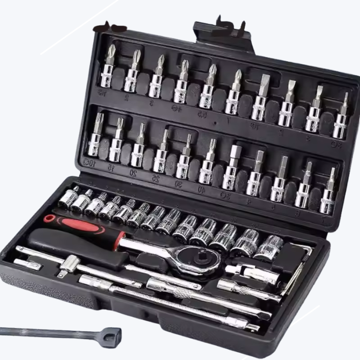 Juego De Llaves Dados De 46 Piezas