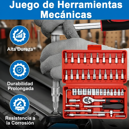 Juego De Llaves Dados De 46 Piezas